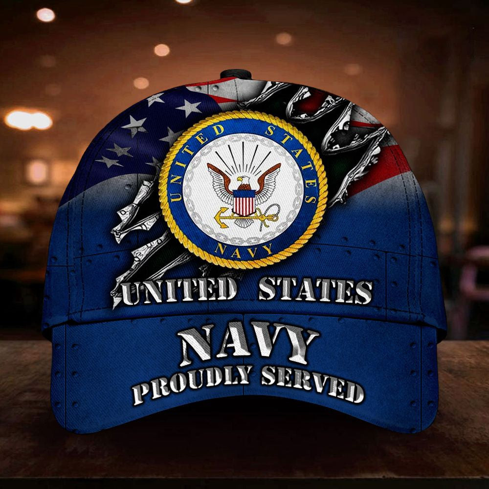 US Navy Proud Served Cap Logo Honor Navy Veteran Retirement Gift Independence Day US Navy Proud Served Cap Logo Honor Navy Veteran Retirement Gift Independence Day