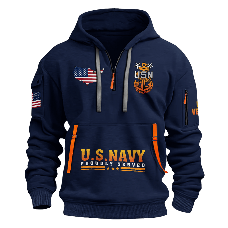 US Navy Proud Served Half Zip Hoodie USN Less Than 1% Of Americans Have Ever Seen The Sunset US Navy Proud Served Half Zip Hoodie USN Less Than 1% Of Americans Have Ever Seen The Sunset