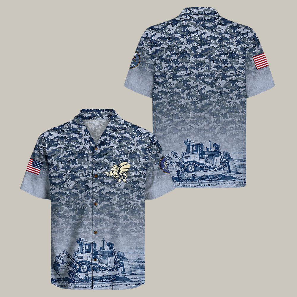 Us Navy Seabees 250th Years Of Service Hawaiian Shirt Patriotic Seabees Shirt Gift Idea For Him