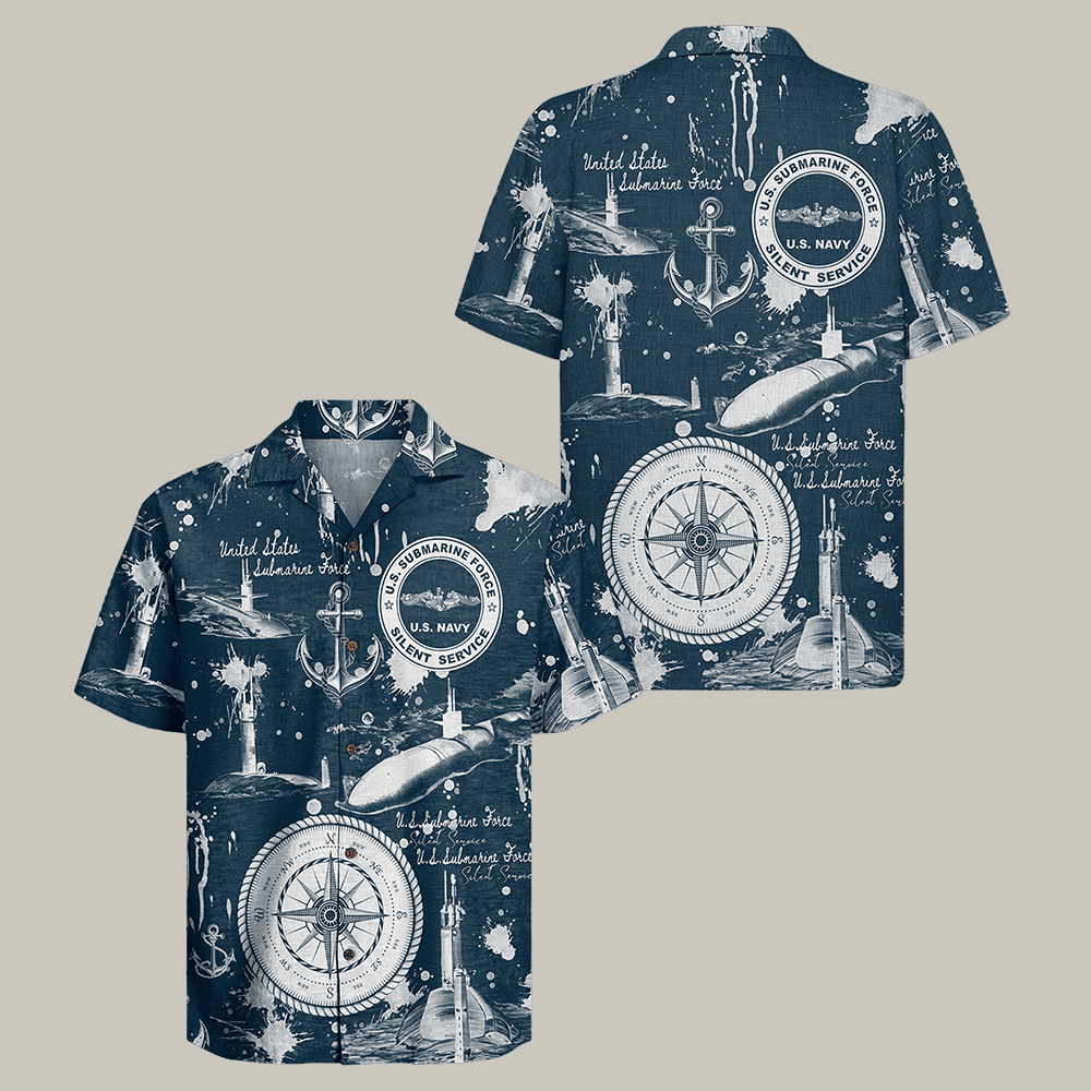 US Navy Submarine 250th Years Of Service Hawaiian Shirt Silent Service Navy Submarine Clothes