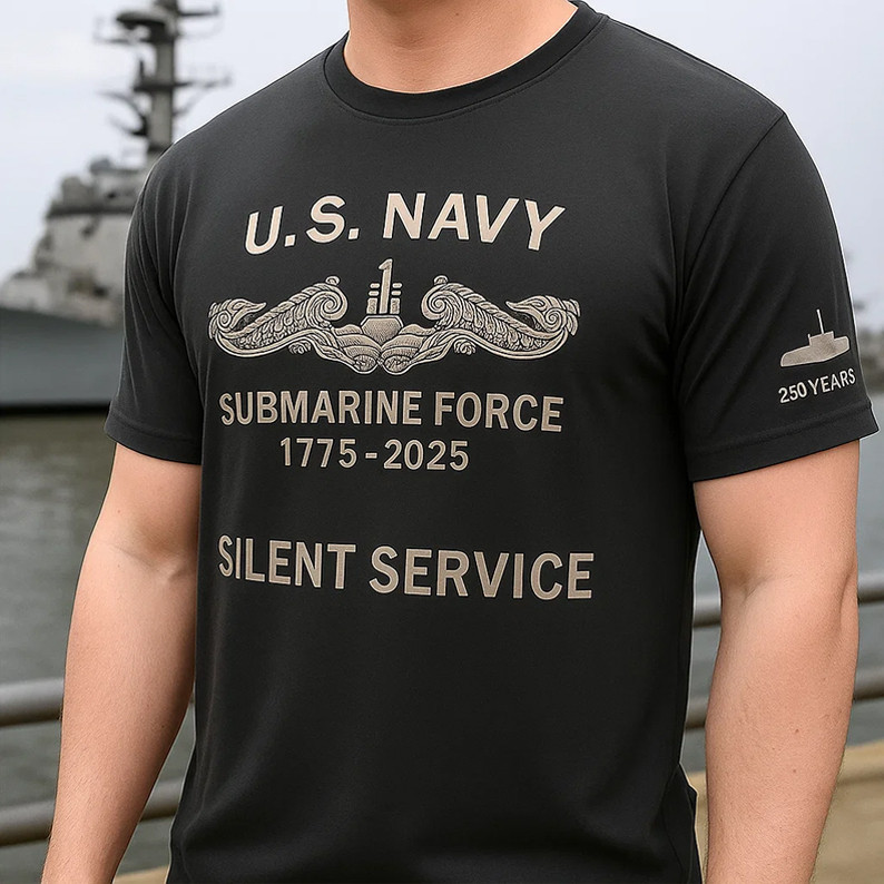 US Navy Submarine Force 1775 2025 T-Shirt 250th Anniversary USN Shirt Gifts For Dad