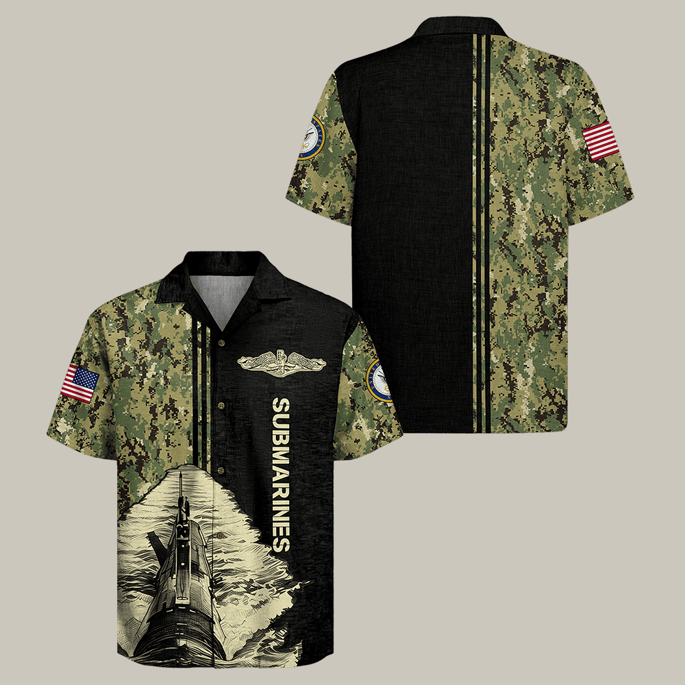 US Navy Submarine Hawaiian Shirt Navy Veteran Clothes Military Appreciation Gift