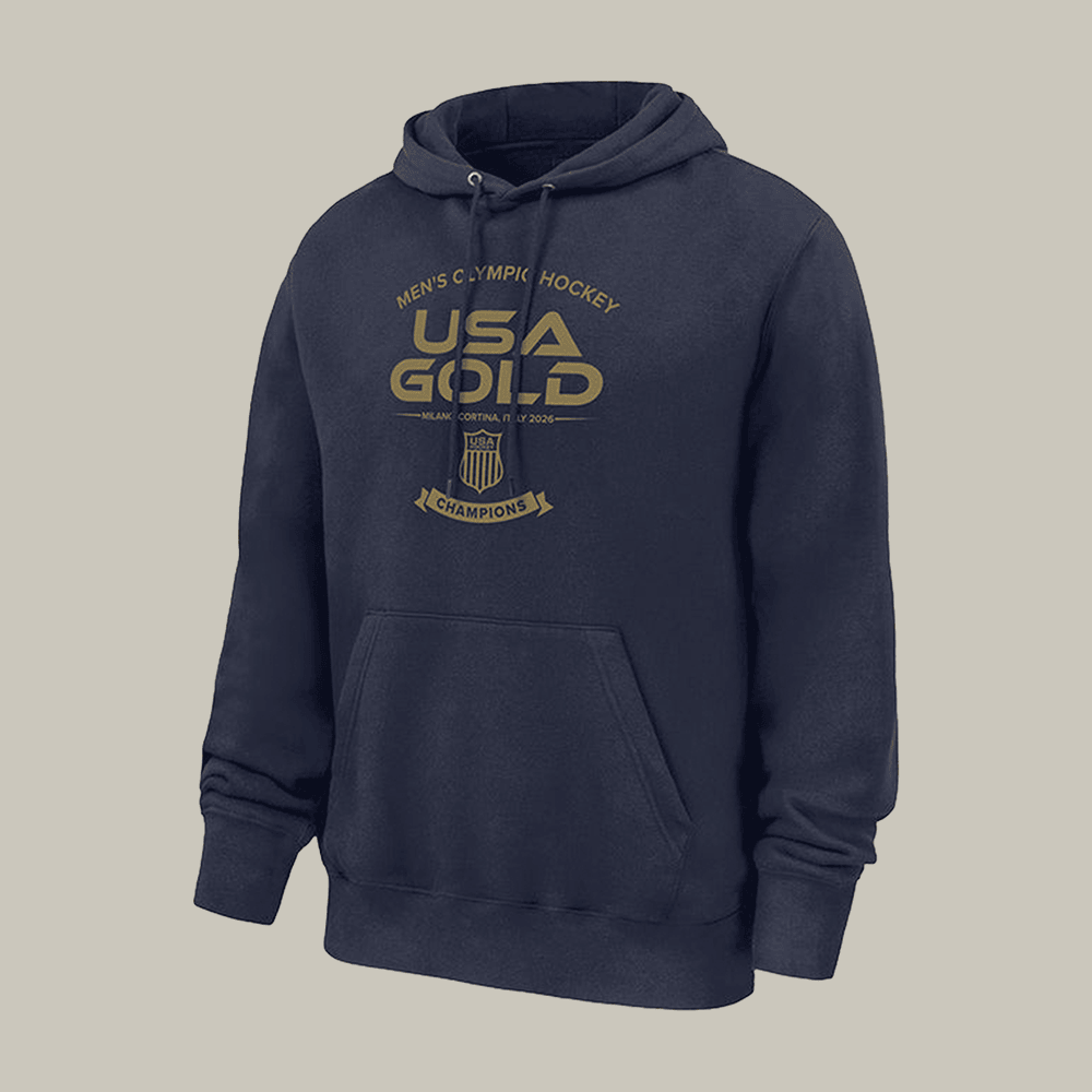US Olympic Men's Hockey Team Championship Hoodie Winter Olympics Merch 2026 Fan Gift Idea