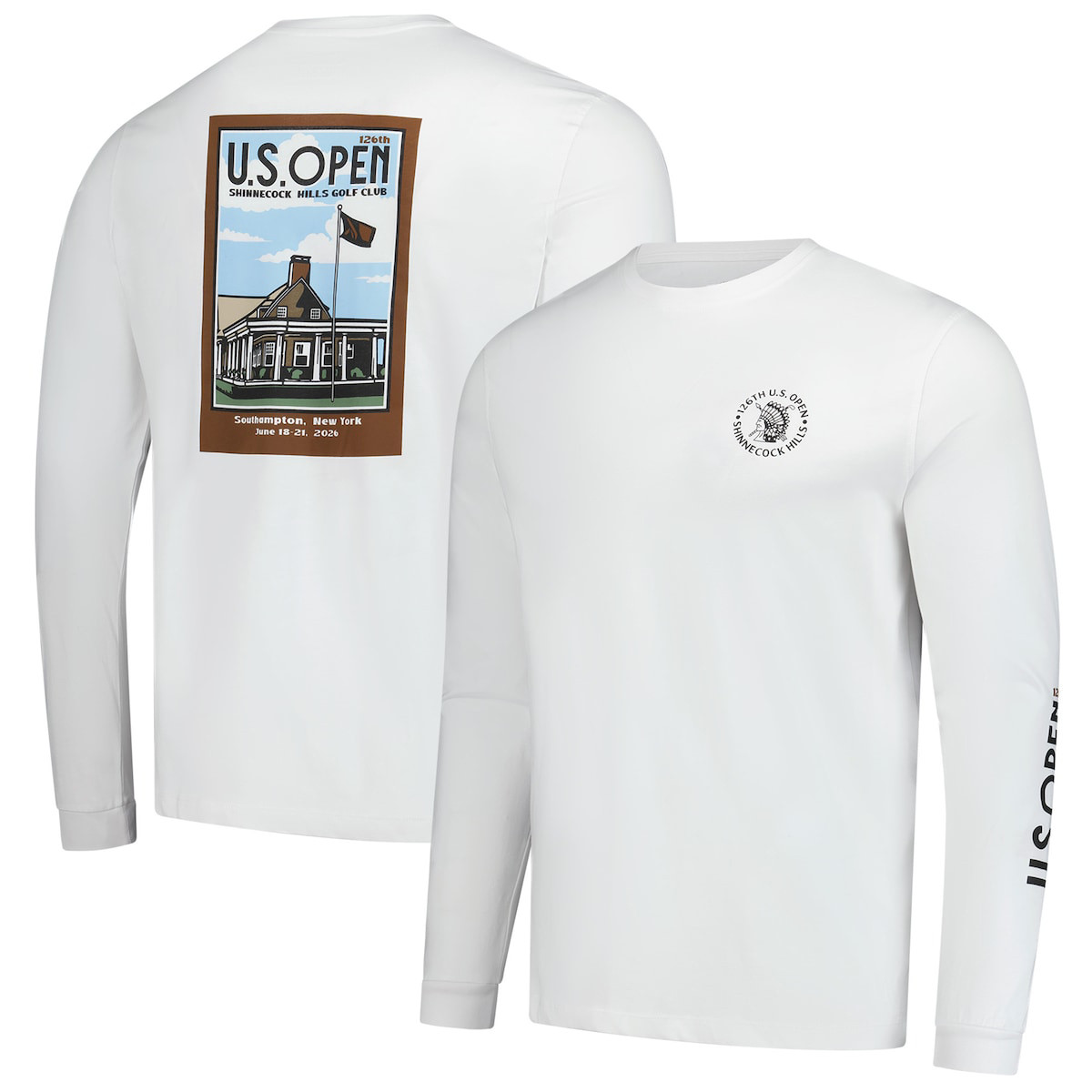 US Open 126Th Shinnecock Hills Golf Club Long Sleeve Shirt Golf Apparel Gift Idea