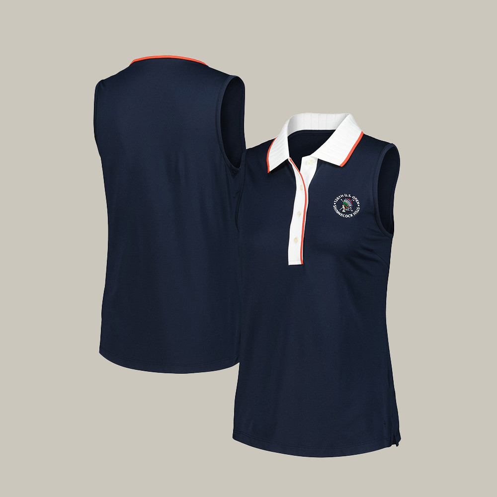US Open Shinnecock Hills Sleeveless Polo Shirt Unique Golf Clothes Mother's Birthday Gift
