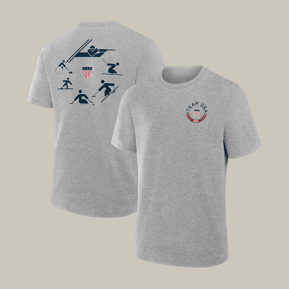 US Paralympics 2026 Winter Paralympics Picto Circle T-Shirt Milano Cortina 2026 Shirt Fan Gift