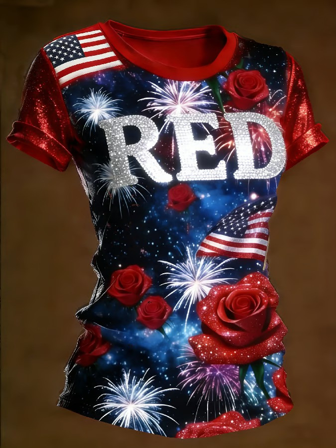 US RED Friday American Flag Shirt Patriotic Apparel Army Retirement Gifts For Veterans