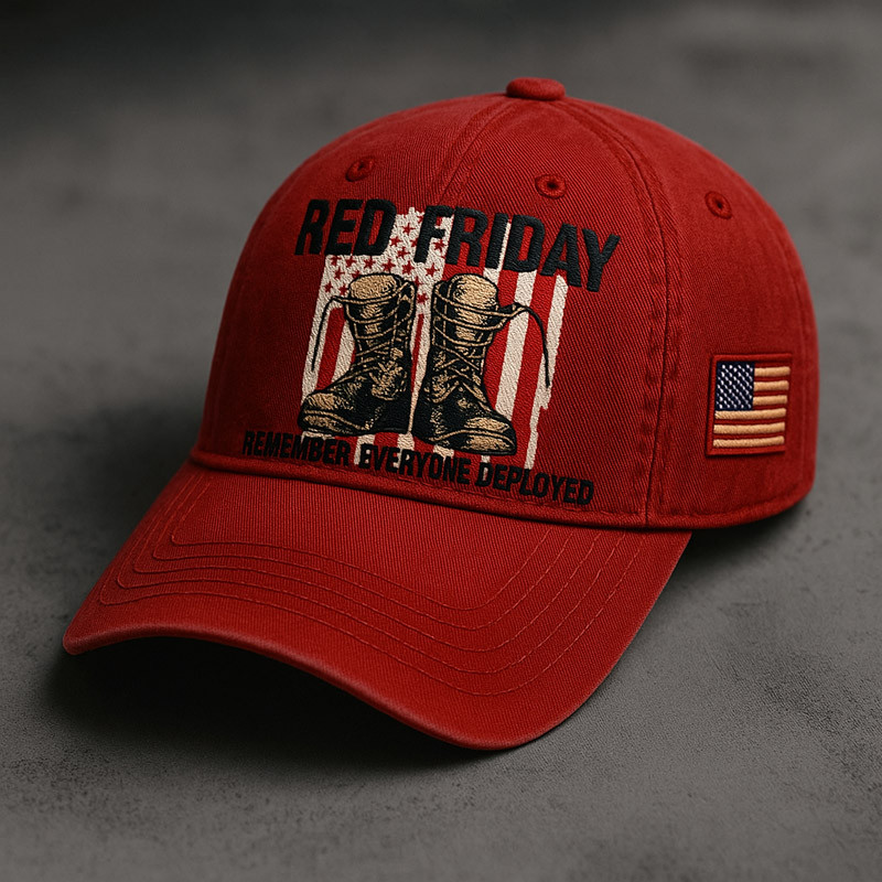 US Red Friday Hat Remember Everone Deployed Hat Best Gift For Father