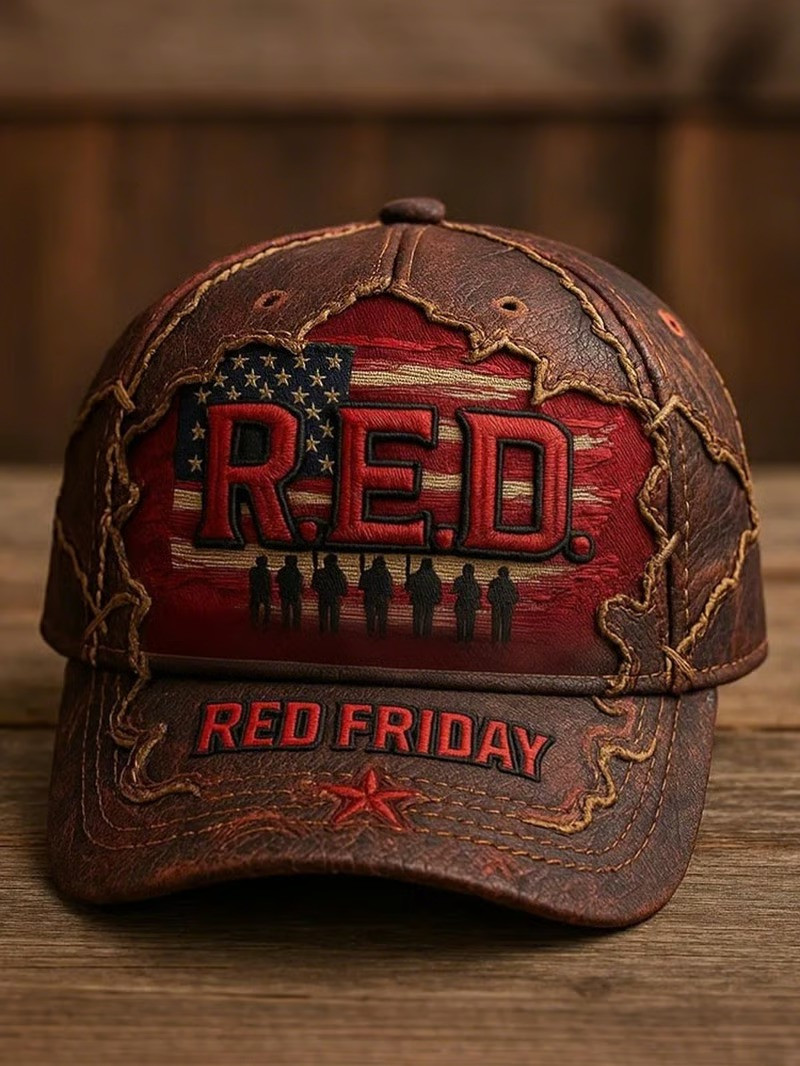 US RED Friday Hat Retired Military Soldier Baseball Cap Gifts For Army Veterans