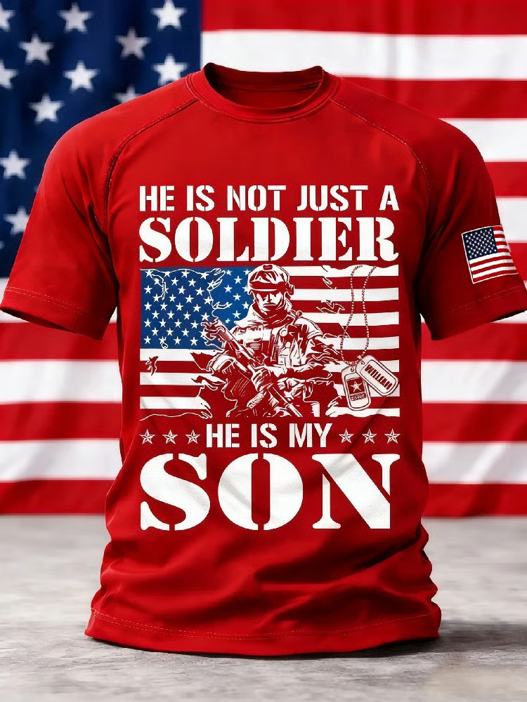 US RED Friday He Is Not Just A Soldier He Is My Son Shirt Army Retirement Apparel Gifts Idea