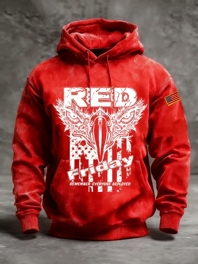 US RED Friday Merch Remember Everyone Deployed Hoodie Retirement Veterans Gifts Idea