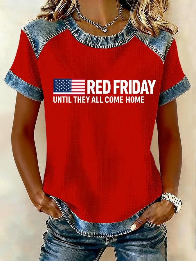 US RED Friday Merch Until They All Come Home Shirt Patriotic Military Shirt Veterans Gifts Idea