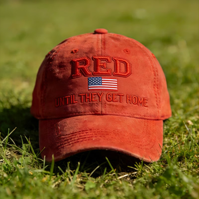 US RED Friday Merch Until They All Get Home Hat Patriotic Military Cap Veterans Gifts Idea