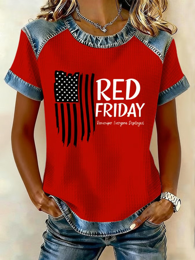 US Red Friday Remember Everyone Deployed Shirt Military Memorial Apparel Gifts For Veterans
