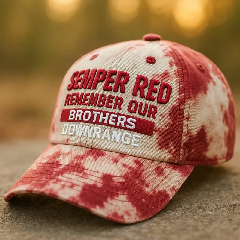 US RED Friday Semper Red Remember Our Brothers Downrange Hat Army Veteran Cap Veterans Gifts