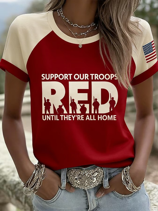 US RED Friday Support Our Troops Shirt Until They All Come Home Shirt Veterans Memorial Gifts