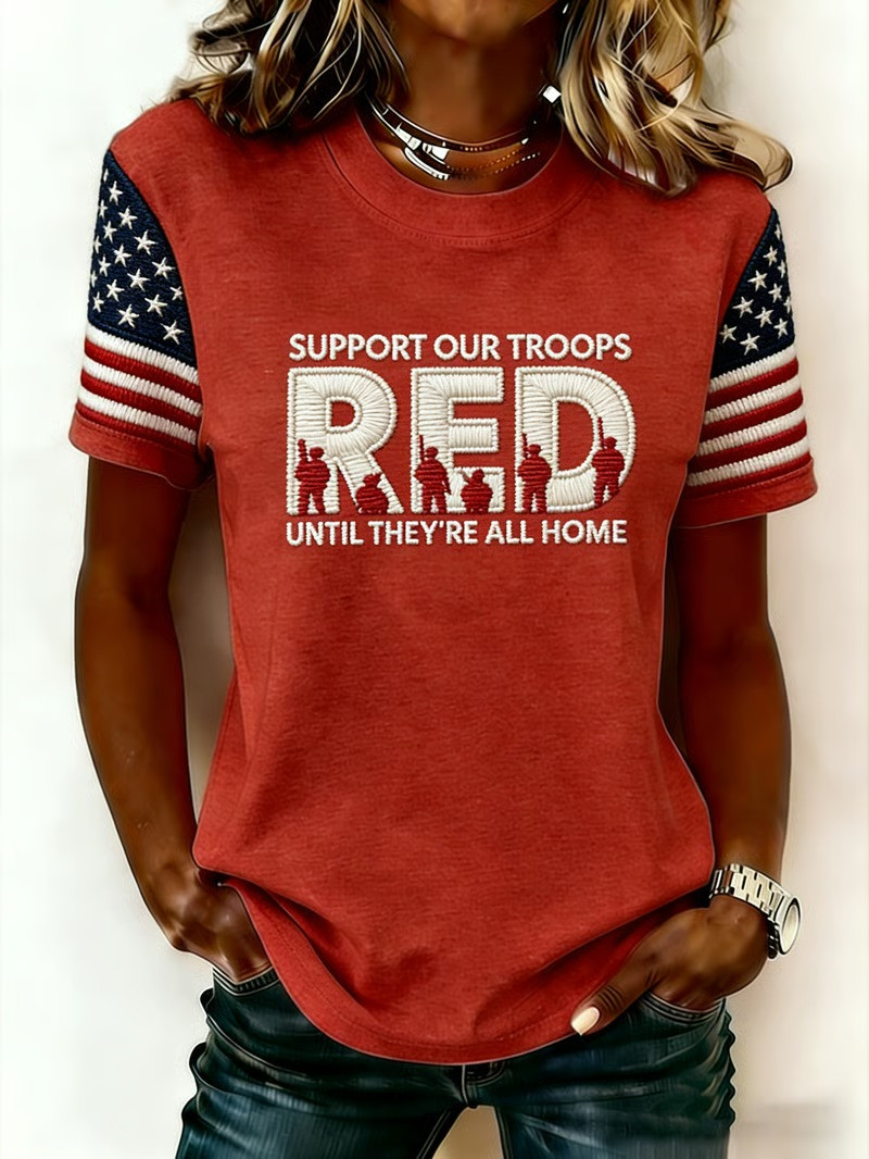 US RED Friday Support Our Troops Shirt Until They're All Home Tee Veterans Gifts Idea