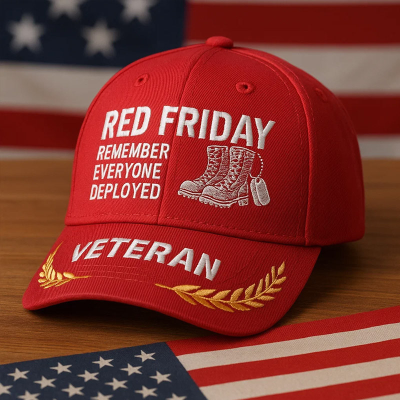 US Red Friday Veteran Hat Remember Everyone Deployed Cap Best Gifts For Men