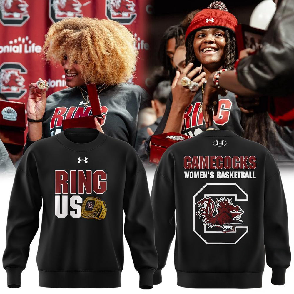 US Ring South Carolina Gamecocks Women's Basketball Sweatshirt Basketball Fan Gifts