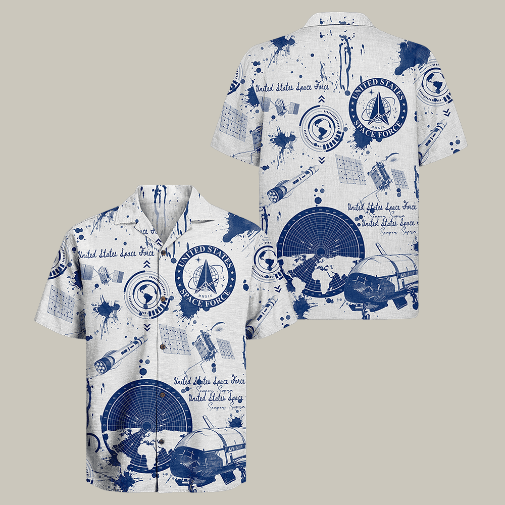 US Space Force Hawaiian Shirt Military Appreciation Clothes Best Gift For USSF