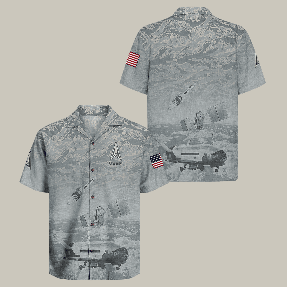 Us Space Force Hawaiian Shirt US Space Force Semper Supra Shirt USSF Present For Boyfriend