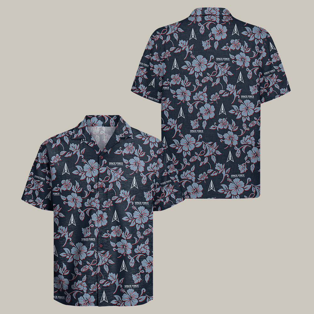 US Space Force Hawaiian Shirt US Space Force Semper Supra USSF Clothes Present For Dad