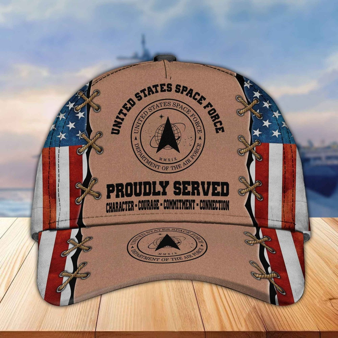 US Space Force Proudly Served Military Duty Honor & Country Baseball Cap Gift For Veterans Day