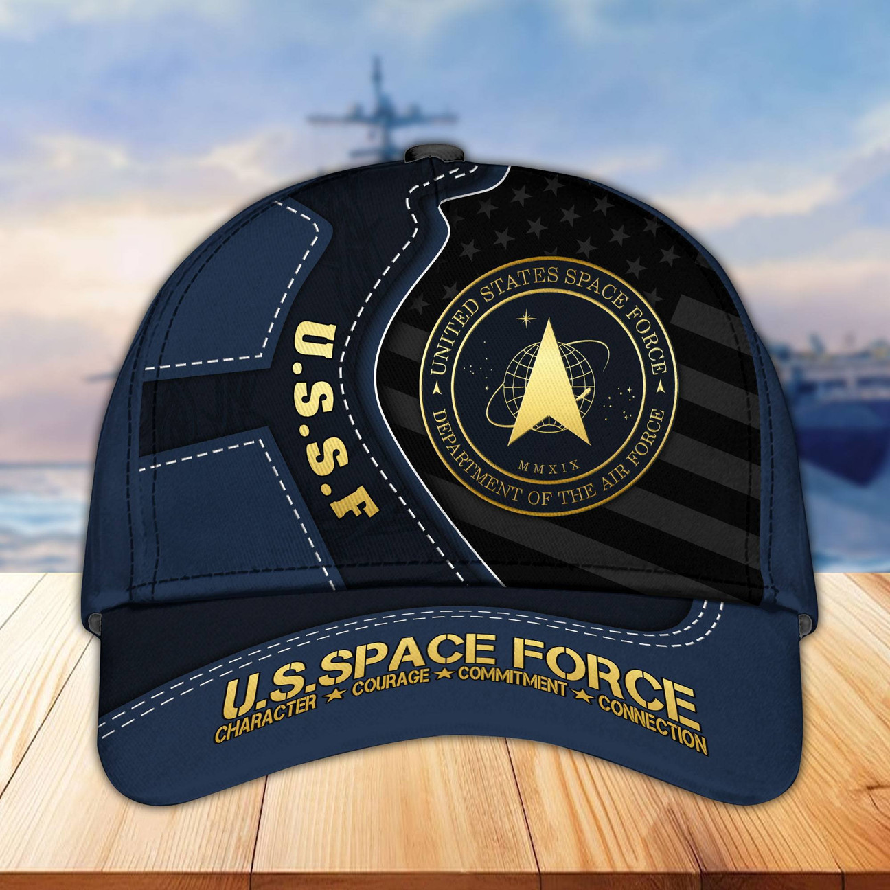 US Space Force Veterans Cap USSF Patriotic Merch Thoughtful Gift for Father