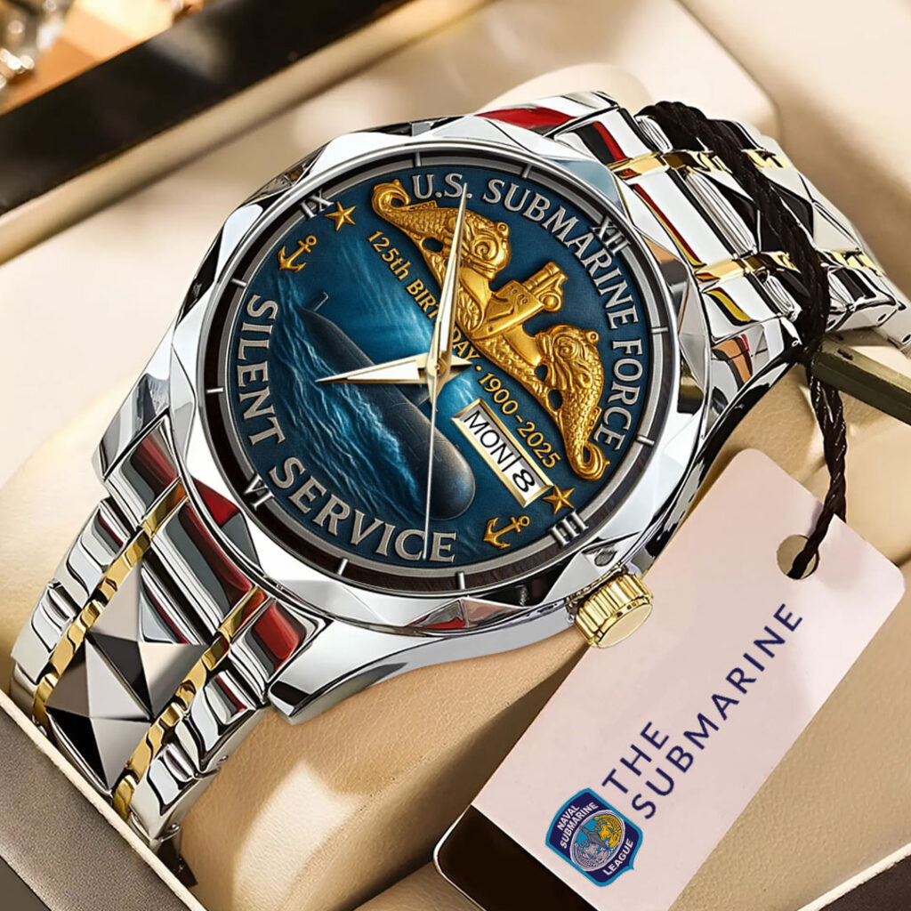 US Submarine Force 125th Birthday Watch Silent Service Gifts For Military Veterans