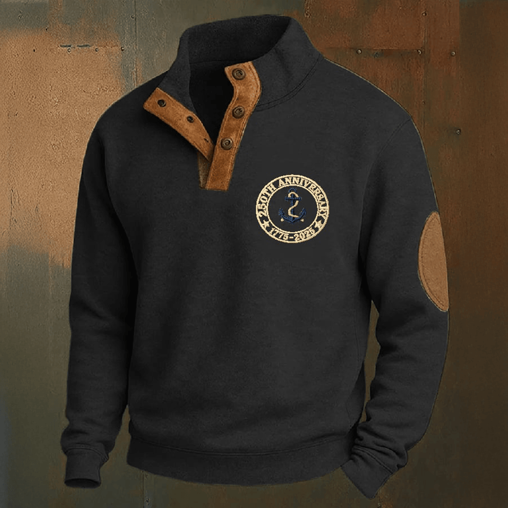US Veteran 250th Anniversary 1775 2025 Collar Stand Up Hoodie Proud Veteran Patriotic Gifts
