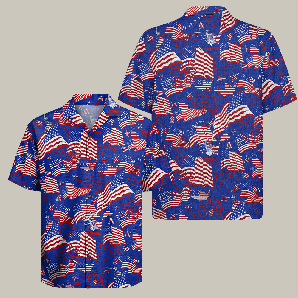 US Veteran 250th Anniversary Hawaiian Shirt American Flag Merch Gift Ideas