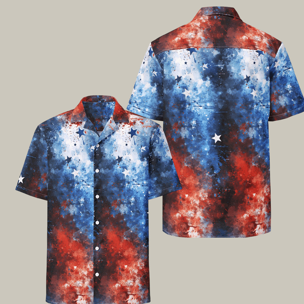 US Veteran 250th Anniversary Hawaiian Shirt Red White And Blue Clothing Veteran Gifts