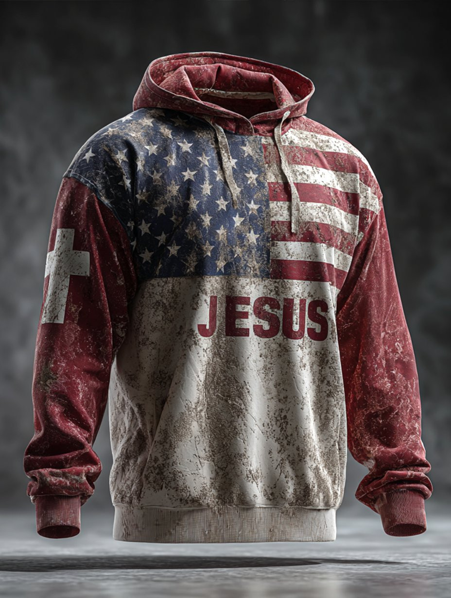 US Veteran 250Th Anniversary Hoodie Faith American Flag Veterans Honoring Clothing Soldier Gift
