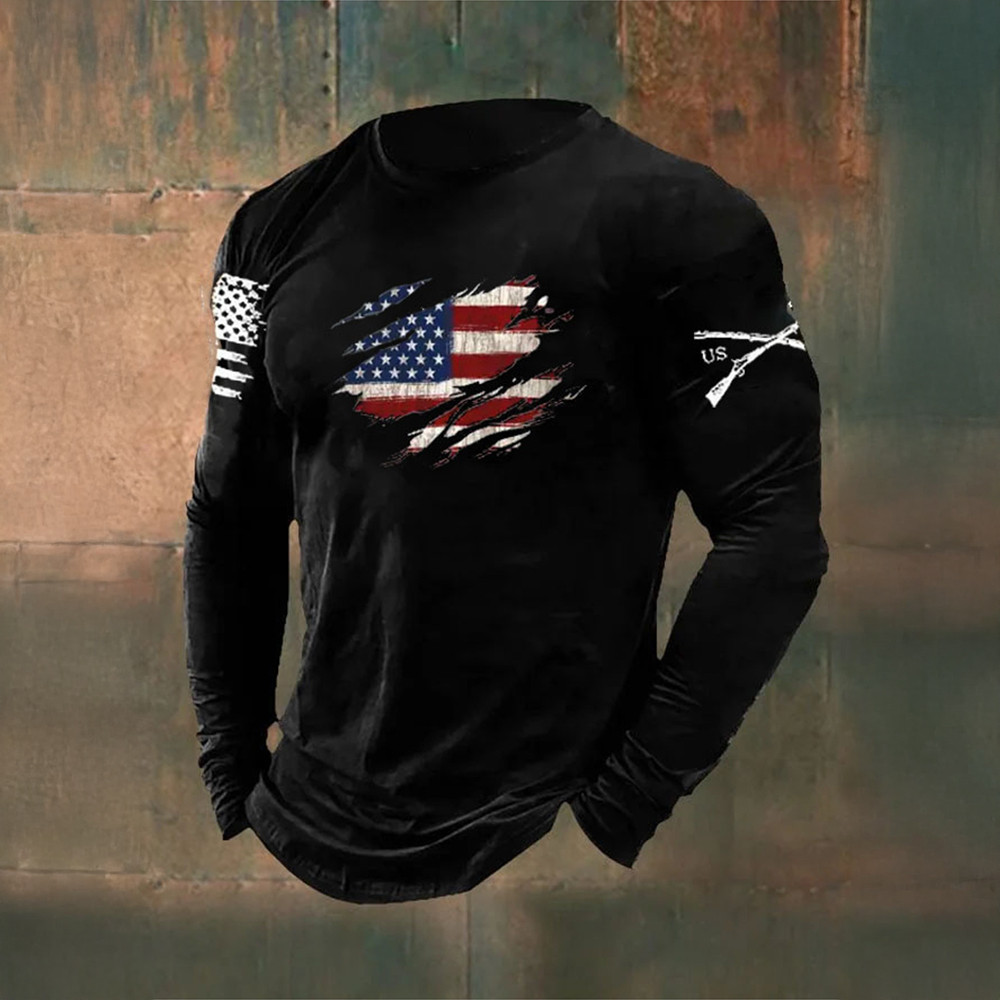 US Veteran American Flag Rash Guard Honoring Veterans Clothing Gifts For Father
