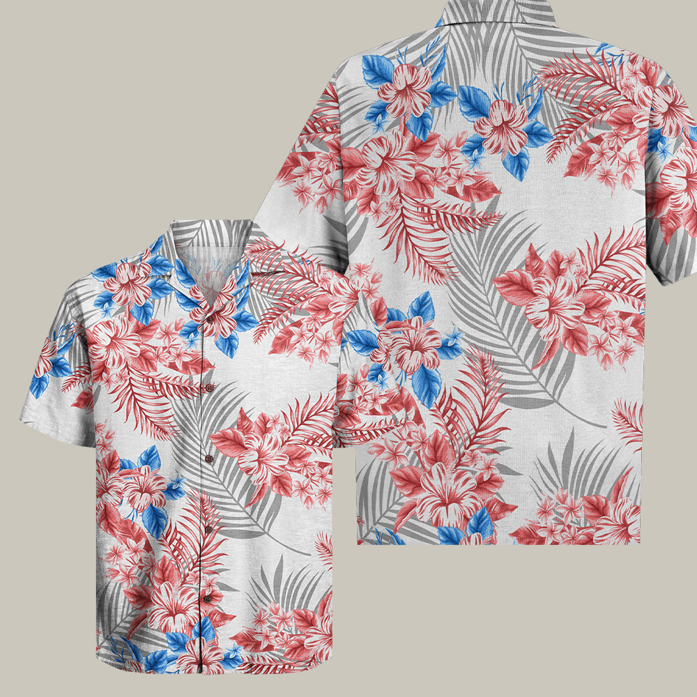 US Veteran Anniversary Hawaiian Shirt Colorful Aloha Shirt Gifts For Retired Veterans