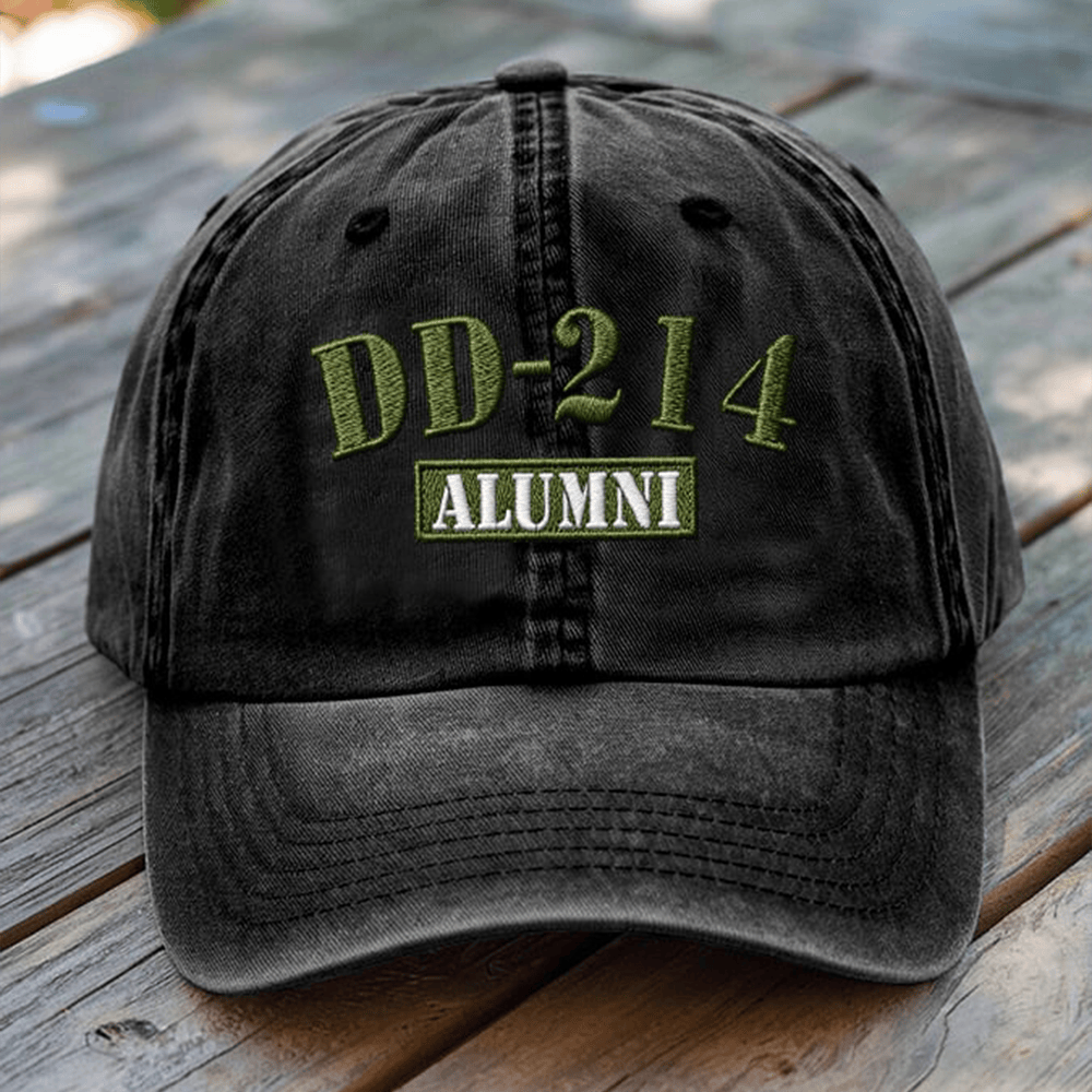 US Veteran DD 214 Alumni Vintage Hat DD 214 Man Card Baseball Cap Xmas Gifts For Men