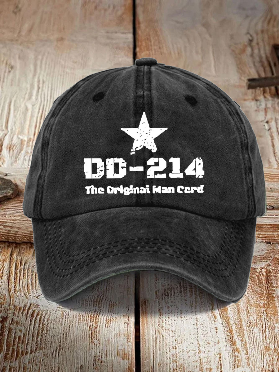 US Veteran DD 214 The Original Man Card Hat DD 214 Man Card Cap Gifts For Patriots