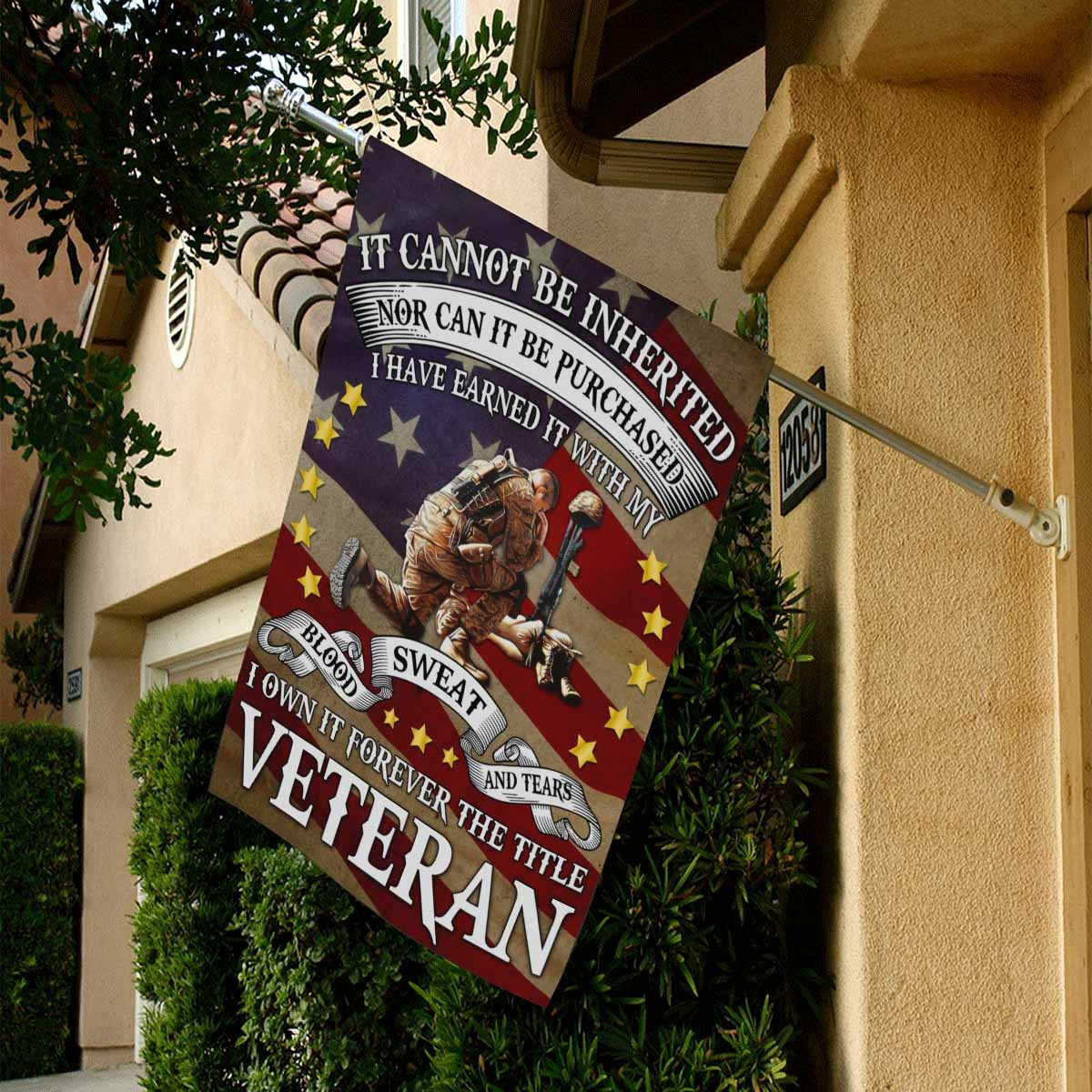 US Veteran Flag I Own It Forever The Title Veteran Outdoor Decor Gift Ideas