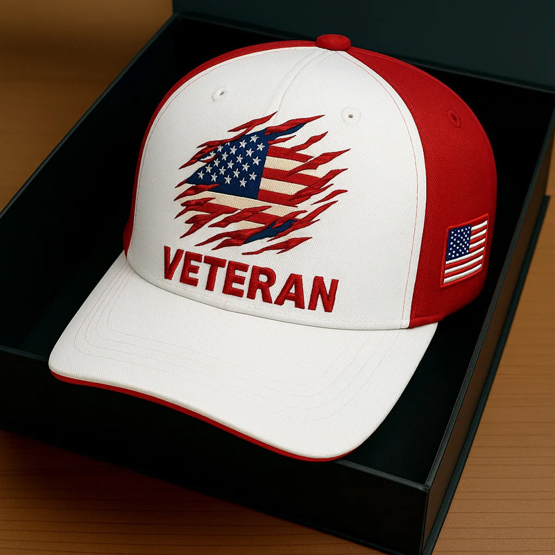 Us Veteran Hat American Flag Baseball Cap Proud Veteran Patriotic Gifts For Men