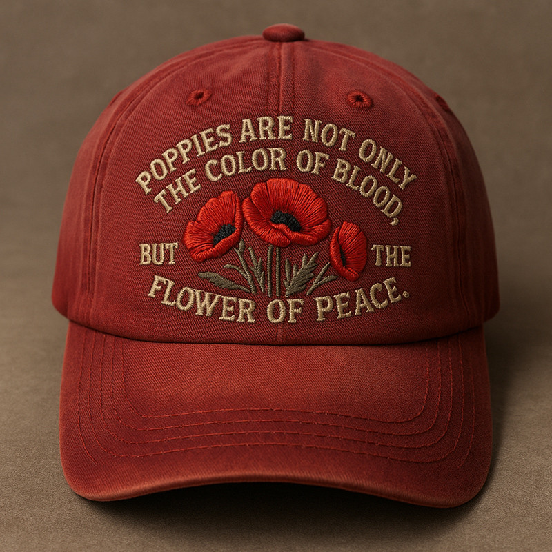 US Veteran Hat Flower Of Peace Patriotic Baseball Cap Gifts For Retired Veterans