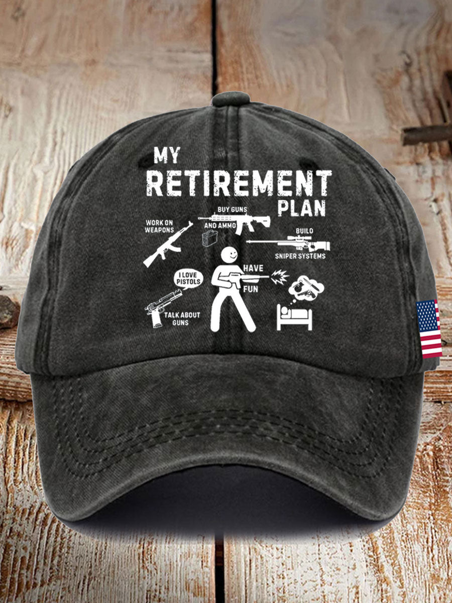 US Veteran Hat My Retirement Plan Veteran Baseball Cap Funny Gifts For Father