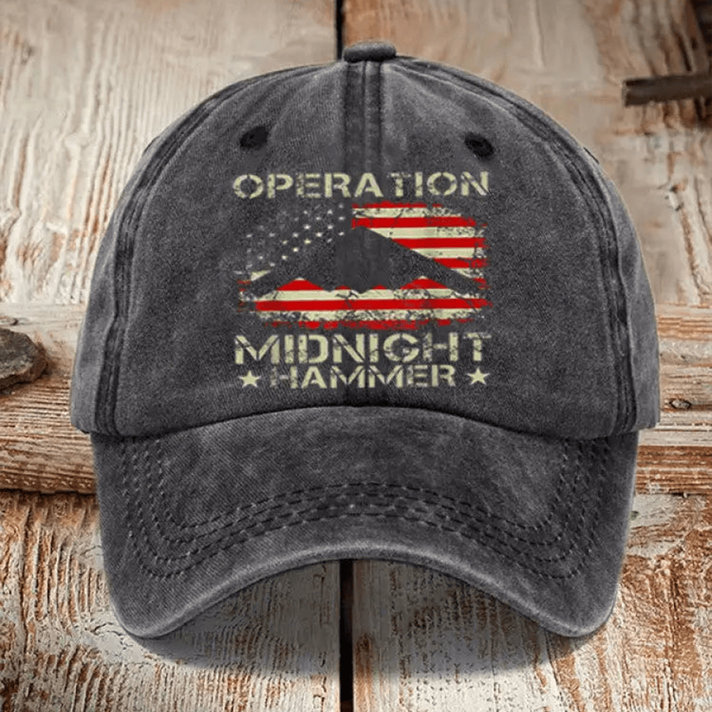 US Veteran Hat Operation Midnight Hammer B 2 Spirit Cap Gifts For Father