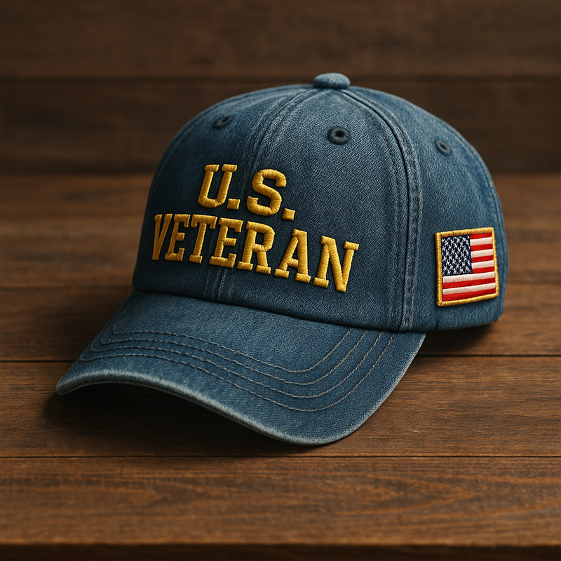 US Veteran Hat Proud Veteran American Flag Baseball Cap Gifts For Soldiers