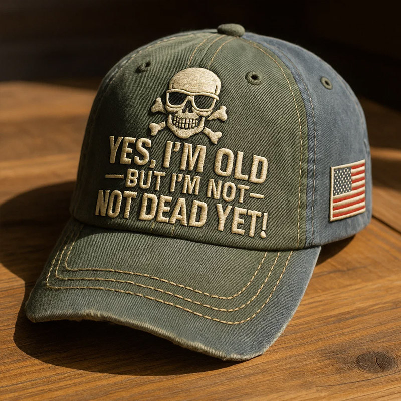 Us Veteran Hat Yes I'm Old But I'm Not Not Dead Yet American Flag Cap Unique Gifts