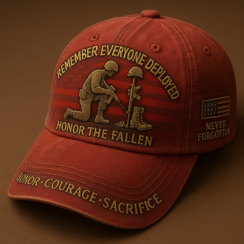 US Veteran Honor The Fallen Hat Remember Everyone Deployed Veteran Hat Unique Gift For Men