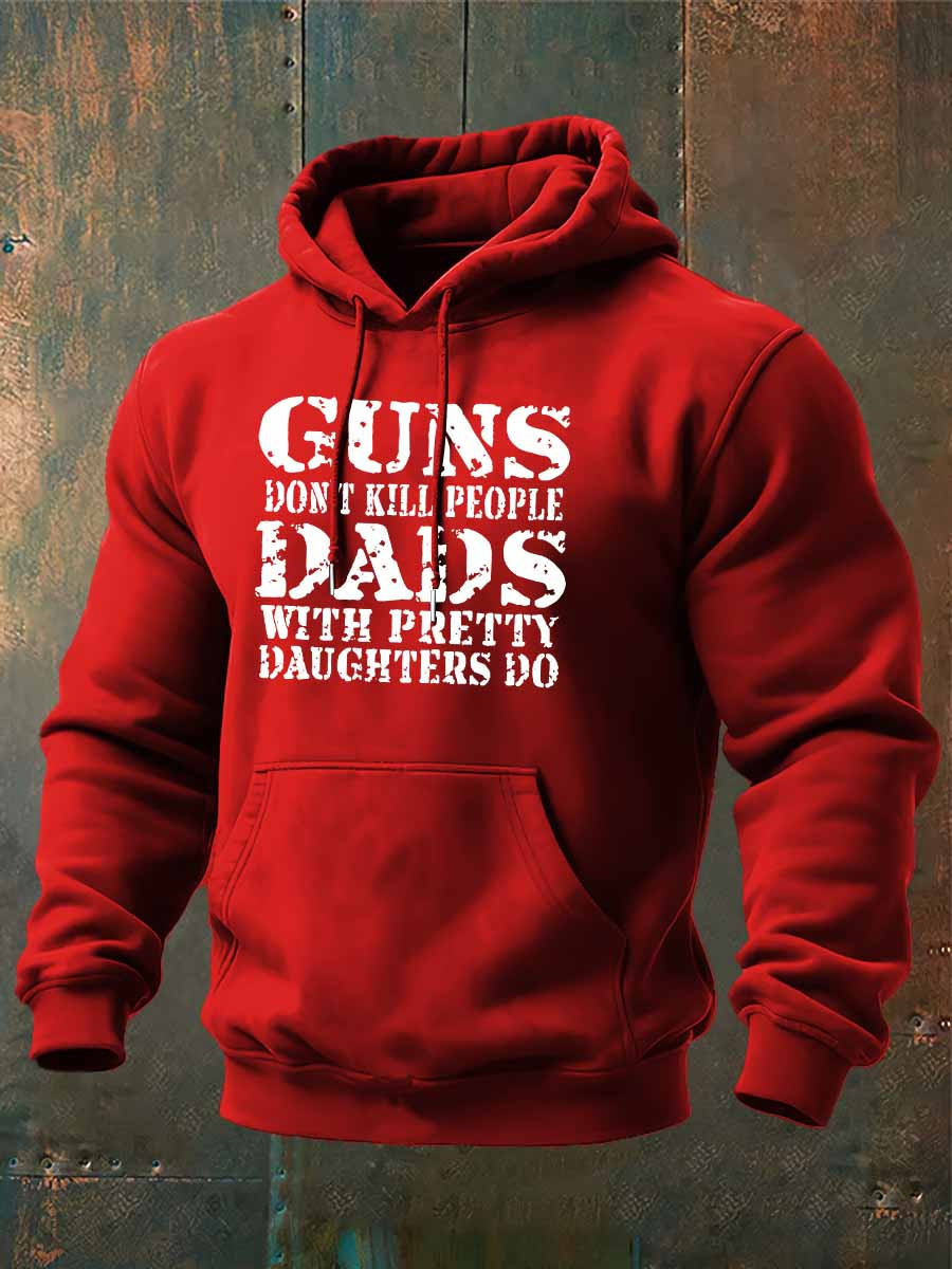 US Veteran Hoodie Don't Kill People Dads With Pretty Daughters Do Hoodie Veteran Gifts