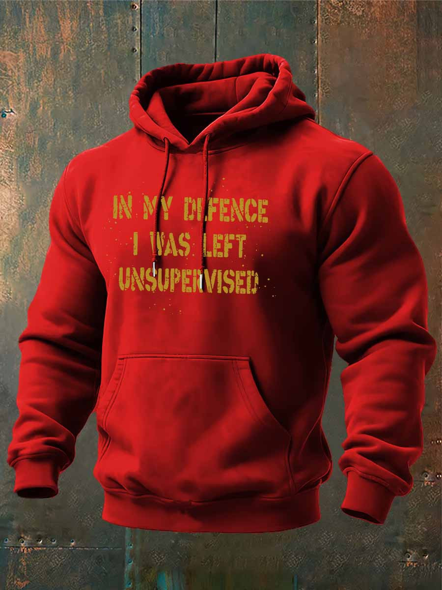 US Veteran Hoodie In My Defence I Was Left Unsupervised Veteran Hoodie Great Gift For Him