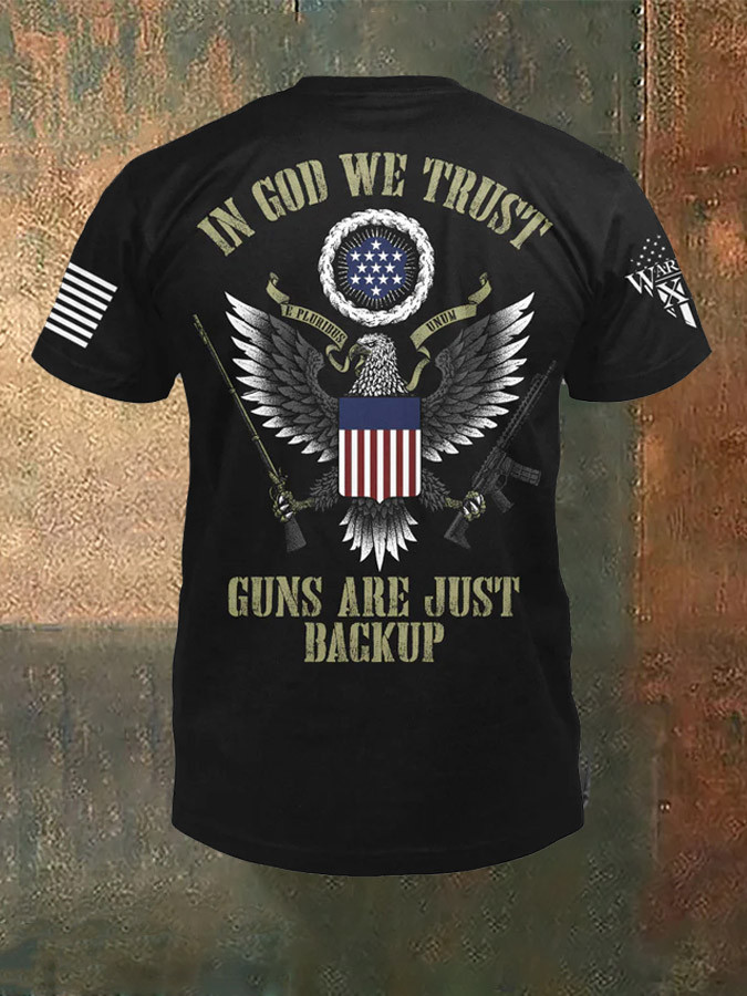 US Veteran In God We Trust T-Shirt American Flag Shirt Unique Patriot Gifts