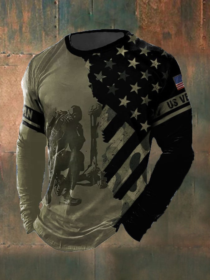 US Veteran Long Sleeve Shirt Honoring Veteran Military Apparel Gifts For Patriots