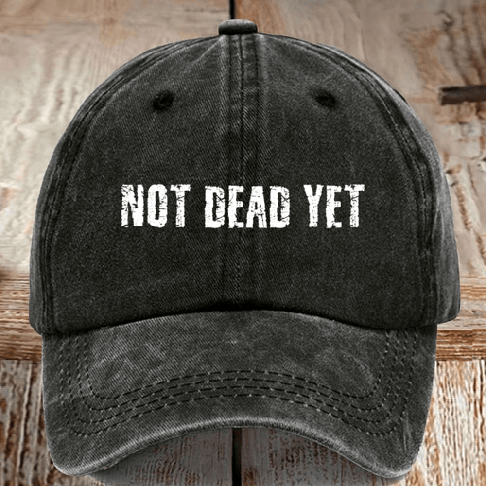 US Veteran Not Dead Yet Vintage Baseball Cap Patriotic Baseball Cap Gift For Male Veterans